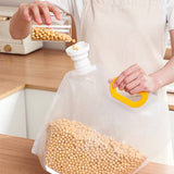 Home Square 3L Transparent Cereals Nozzle Storage Bag - ( Pack Of 2 ) In Pakistan