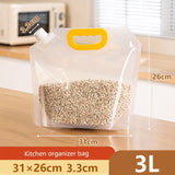 Home Square 3L Transparent Cereals Nozzle Storage Bag - ( Pack Of 2 ) In Pakistan