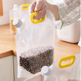 Home Square 3L Transparent Cereals Nozzle Storage Bag - ( Pack Of 2 ) In Pakistan