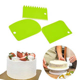 3Pcs/set Plastic Baking Cake Scraper