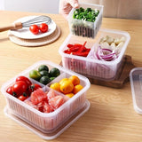 Home Square 4 Compartment Refrigerator Storage Box In Pakistan