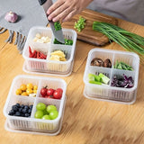 Home Square 4 Compartment Refrigerator Storage Box In Pakistan