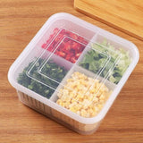 Home Square 4 Compartment Refrigerator Storage Box In Pakistan