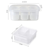 Home Square 4 Compartment Refrigerator Storage Box In Pakistan