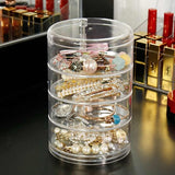 Home Square 4 Layer Rotating Clear Jewellry Organizer In Pakistan