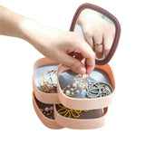 Home Square 4 Portion Jewellery Box With Mirror In Pakistan