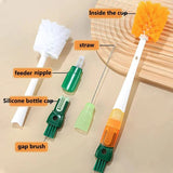 Home Square 5 in 1 Long Handle Bottle Cleaning Brush In Pakistan