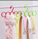 Home Square 5 Rings Multi-Purpose Hanger ( Pack Of 2 ) In Pakistan