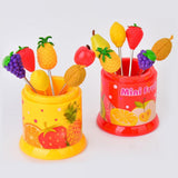 Home Square 6 Pcs Fruit Pattern Fruit Fork In Pakistan