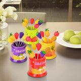 Home Square 6 Pcs Fruit Pattern Fruit Fork In Pakistan