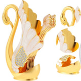 Home Square 6Pcs Swan Desert Spoon Set In Pakistan