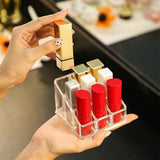 Acrylic 9 Grid Lipstick Organizer