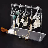 Home Square ACRYLIC EARRING STAND ORGANIZER WITH 8 MINI HANGERS In Pakistan