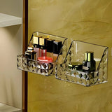 Home Square Acrylic Wall-Mounted Cosmetic Organizer Rack In Pakistan