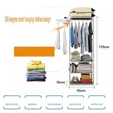 Home Square Attachable Cloth Hanging Shelf In Pakistan