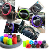 Home Square Auto Car Silicone Steering Wheel Cover In Pakistan