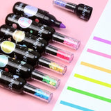 Home Square Bottle Shaped Mini Highlighters (6 Pcs) In Pakistan