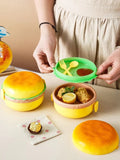 Home Square Burger Shape Round Lunch Box In Pakistan