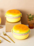 Home Square Burger Shape Round Lunch Box In Pakistan