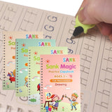 Home Square Child Practice Magic Book ( Pack of 4pcs ) with 10 refill In Pakistan