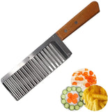 Crinkle Cut Knife Potato Chip Cutter - (Pack of 2)