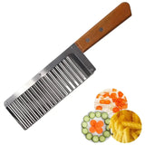 Home Square Crinkle Cut Knife Potato Chip Cutter - (Pack of 2) In Pakistan