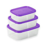 Home Square CRISPER FOOD CONTAINER PACK OF 3 - (S/M/L) In Pakistan