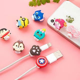 Home Square Cute Cartoon Cable Protectors (5pcs) In Pakistan