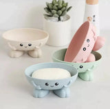 Home Square Cute Cartoon Oval Shaped Soap Dish - (Pack of 2) In Pakistan