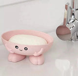 Home Square Cute Cartoon Oval Shaped Soap Dish - (Pack of 2) In Pakistan