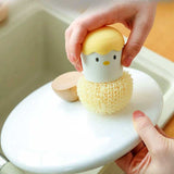 Home Square Cute Egg Shell Microfiber Scrubbing Brush In Pakistan