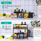 Home Square Desktop Countertop Small Storage Spice Rack Organizer In Pakistan