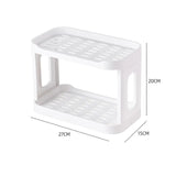 Home Square Desktop Double Layer Storage Rack In Pakistan