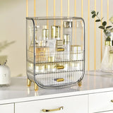 Home Square Desktop Transparent Cosmetic Storage Box In Pakistan