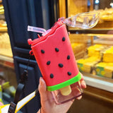 Home Square Donut Ice Cream Water Bottle With Straw In Pakistan