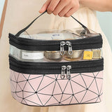 Home Square Double Layer Clear Makeup Bag In Pakistan