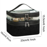 Home Square Double Layer Clear Makeup Bag In Pakistan