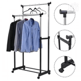 Home Square Double Pole Clothes Hanger Rack In Pakistan