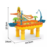 Home Square Duck Slide Slot Toy & Magnetic Fishing Game Toys Water Table In Pakistan