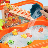 Home Square Duck Slide Slot Toy & Magnetic Fishing Game Toys Water Table In Pakistan