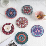 Home Square Ethnic Style Coaster Set (6pcs) In Pakistan