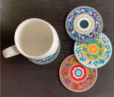 Home Square Ethnic Style Coaster Set (6pcs) In Pakistan