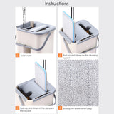 Home Square Flat Squeeze Mop Bucket Hand In Pakistan