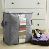 Home Square Folding Organizer Clothing Storage Bag Window & Zipper In Pakistan