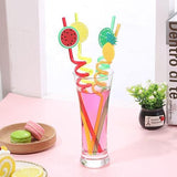 Home Square Fruity Straws Pack Of 4 (Washable & Re-Usable) In Pakistan