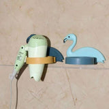 Home Square Hair Dryer Holder Flamingo Shape - ( Pack Of 2 ) In Pakistan