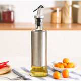 Home Square Kitchen Cooking Oil Stainless Steel Bottle with Dropper In Pakistan