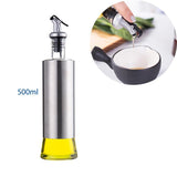 Home Square Kitchen Cooking Oil Stainless Steel Bottle with Dropper In Pakistan