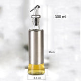 Home Square Kitchen Cooking Oil Stainless Steel Bottle with Dropper In Pakistan