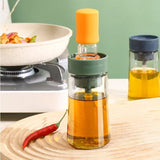 Home Square Kitchen Glass Silicone Oil Brush Bottle In Pakistan